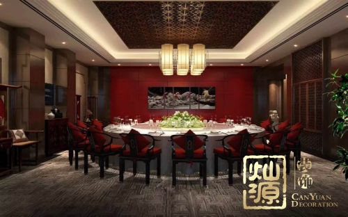 中國風(fēng)，老牌南寧裝修設(shè)計公司展示中式風(fēng)格辦公室裝修