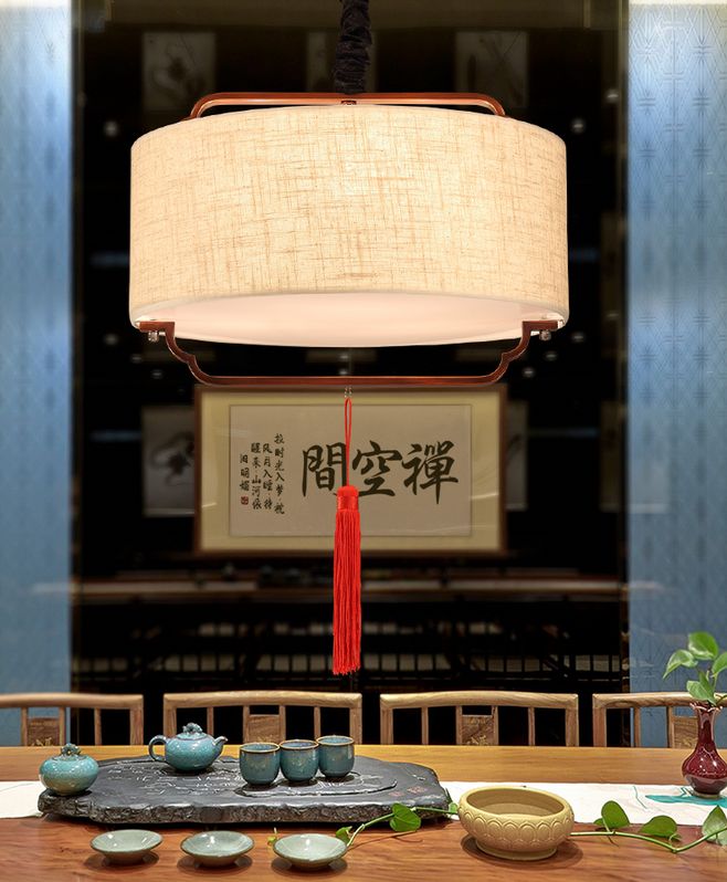 中式的辦公室裝修中，這燈飾裝修真的太好看了